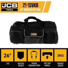 JCB 26" 66cm Retractable Trolley Handled Kit Bag, Water-Resistant & Durable, 90L