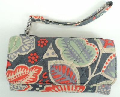 Vera Bradley Nomadic Floral Wristlet Wallet Clutch Snap Close