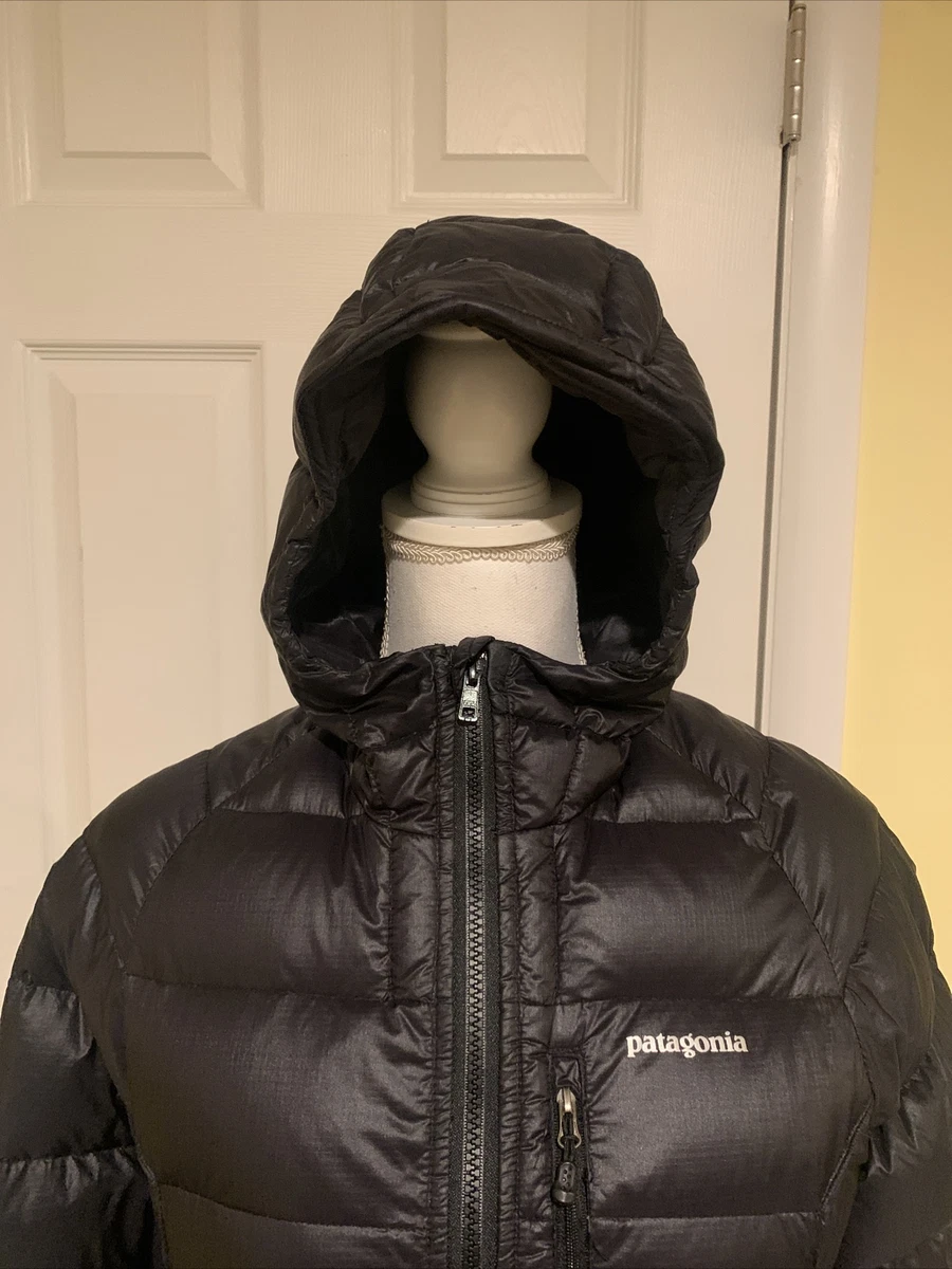 Patagonia Pertex Microlight Women's Black Hooded Down Puffer