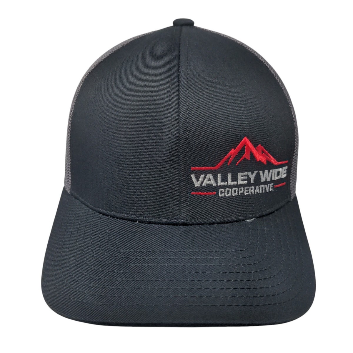 Valley Wide Cooperative Snapback Trucker Hat Black One Size Mesh