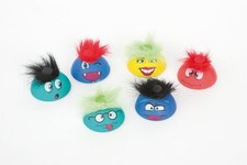 Jumping Rubber Disc Hair-ee Popball Drop'n Pop 1 Piece Colorful Rubber Disc