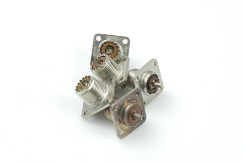 Lot of 10 SO-239A RF Coaxial Connector, UHF Coaxial, Straight Flanged Jack, Sold - Picture 2 of 4