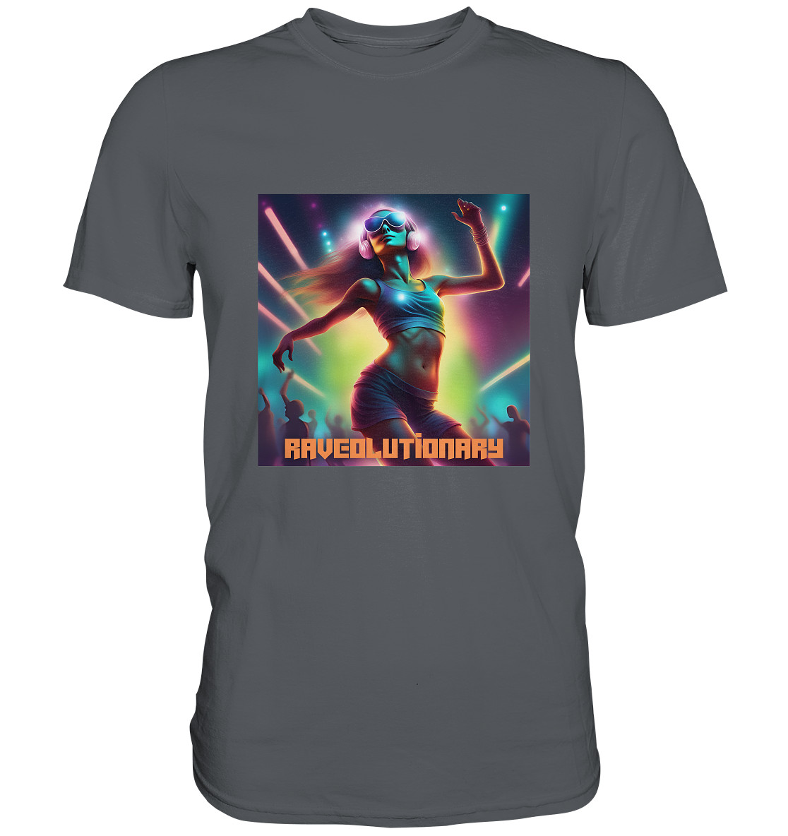 Camiseta raveolutionary Rave dance techno - Camisa Premium