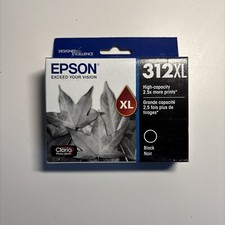 Epson 312XL Black Ink Cartridge New Factory Sealed Exp. 11/23