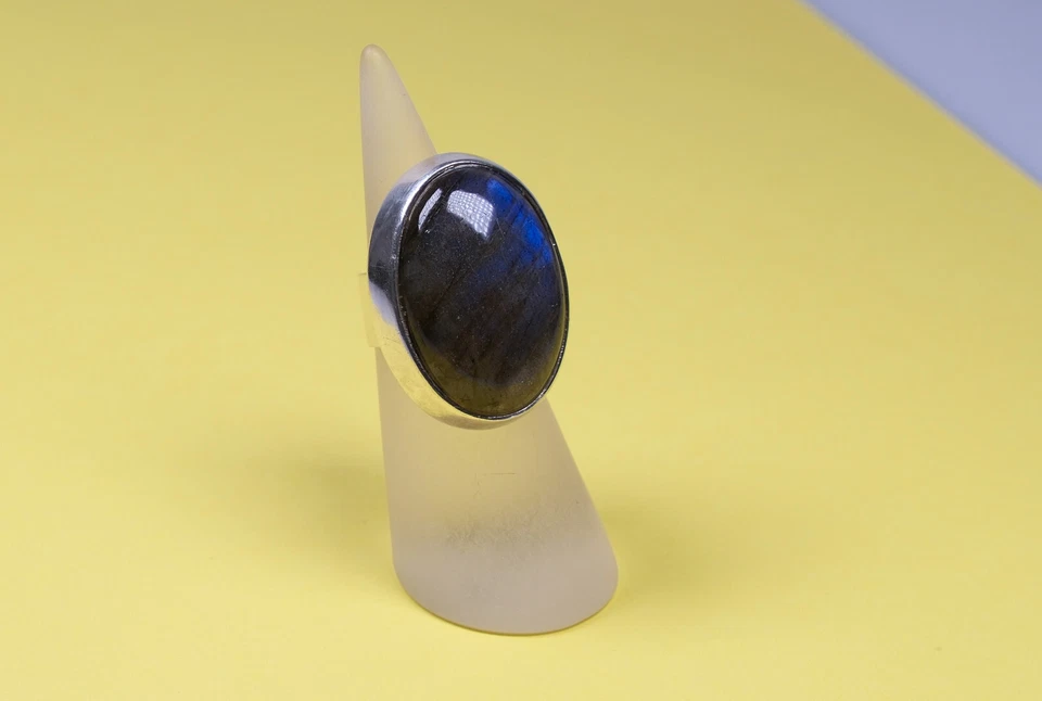 Wunderschöner Silber Ring mit einem großen Labradorit * 925er * 14,8 Gramm - Bild 3 von 4