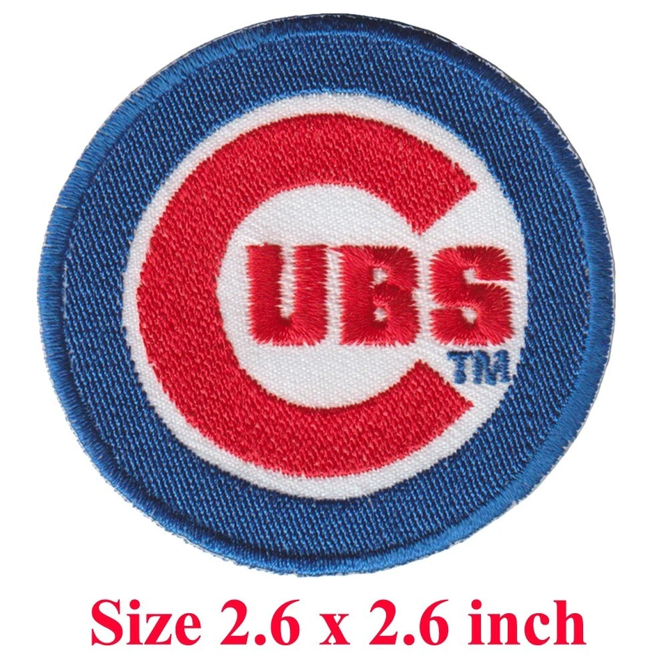 Wholesale Illinois Chicago Cubs Baseball Logo Size 2.6"x2.6" Sew Iron On Patches - Image 3 of 4