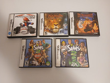 Lot Of 5 Nintendo DS CASES NO GAMES MARIOKART NARNIA SIMS The Incredibles