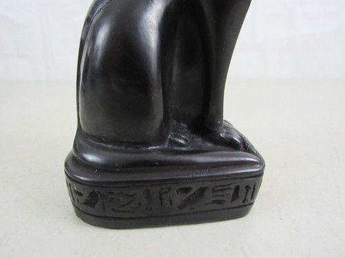 Statua vintage dea egizia bastet pietra scolpita a mano alta 6 1/4 - Foto 9 di 12