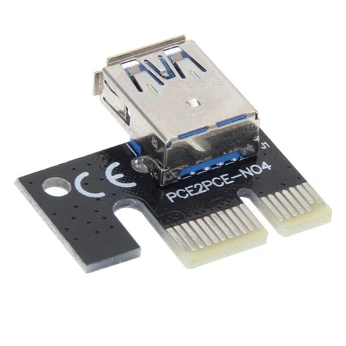 Mini PCI-E Riser Extended Adapter USB 3.0 PCI-E 1X to 16X Graphics Riser Card V