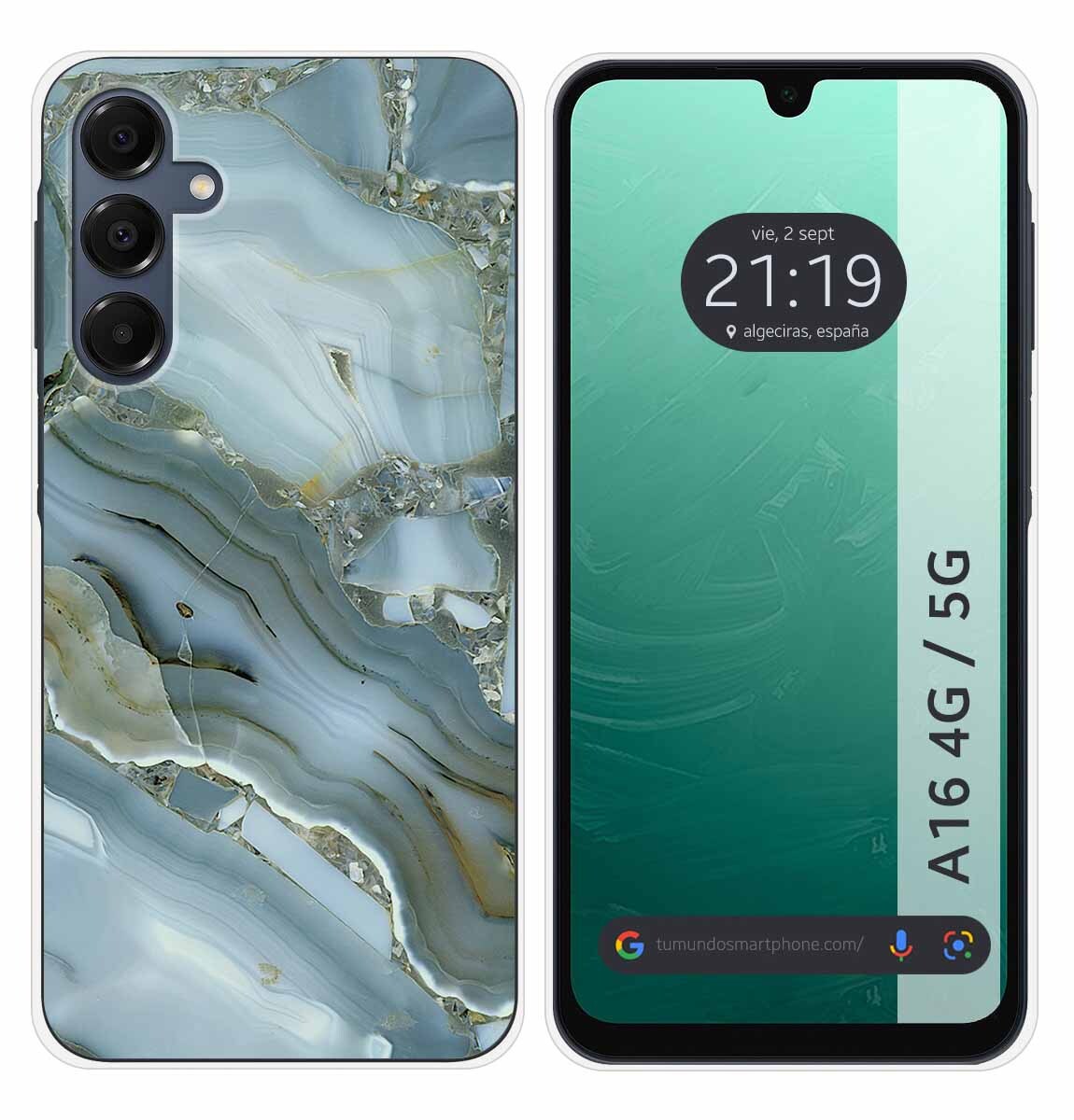 Cover Silicone per Samsung Galaxy A16 4G/5G Disegno Marmo 09 Disegni
