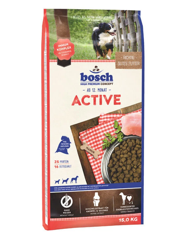 15 kg BOSCH Adult Active Hundefutter + Geschenk - Bild 2 von 2