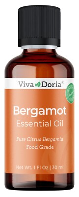 Viva Doria Pure Bergamot Essential Oil, Food Grade, 1 Fl Oz.
