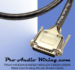 US for sale MOGAMI 2932 DB25-DB25 Analog Studio Snake 