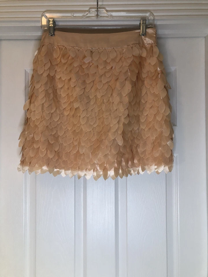 Falda Colección Kardashian Melocotón/Rosa Flor Pétalo Forrada Para Mujer Talla Grande Nueva Con Etiquetas Foto 2 de 4