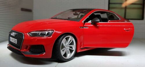 Audi A5 RS5 Red 2017 V6 2.9 Burago 1:24 modèle de voiture moulé sous pression 21090 G LGB - Photo 1 sur 6