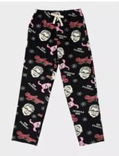 Men's A Christmas Story Fleece Pajama Pants Black Size M New Drawstring