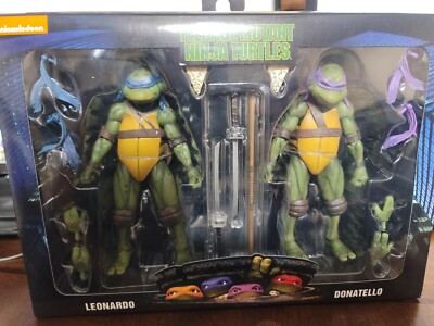 NECA TMNT Movie Splinter and Shredder ,NECA TMNT Donatello and Leonardo 2 pack 