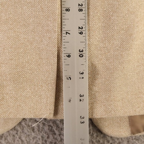 Hopsack Jacket M Beige 100% Silk Matka Blazer Sport Coat 43L - Picture 14 of 17