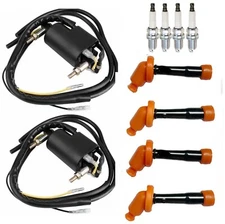 2x Ignition Coils + Spark Plug For Yamaha FZR600R(1989-1999)