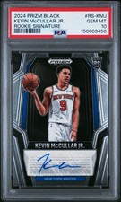 2024 PANINI PRIZM BLACK ROOKIE SIGNATURES #RS-KMJ KEVIN MCCULLAR JR. PSA 10