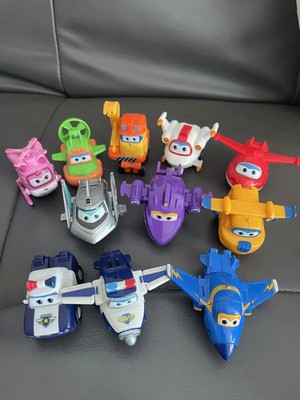 Super Wings Scale Mini Transforming Anime Deformation Plane Robot Action Figures