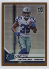 2019 Panini Donruss Optic Rated Rookie Bronze Prizm Tony Pollard #187 4g8