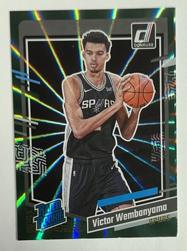 2023-24 Donruss Rated Rookie Green Laser Victor Wembanyama #220
