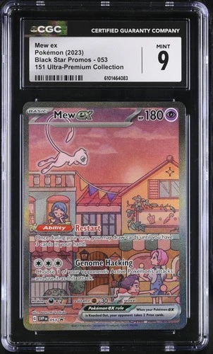 Pokémon TCG: 2023 Black Star Promos #053 Mew ex CGC 9