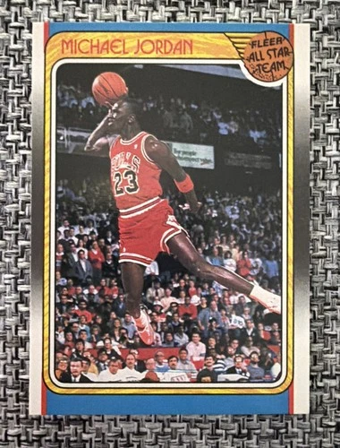 1988 Fleer Basketball MICHAEL JORDAN All Star # 120 Sharp Corners Vintage