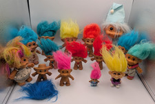 Lot of 15 Vintage Mixed 1990 s Ace, Russ, Bright, T.N.T Troll Dolls