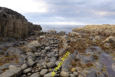 Photo 6x4 Rocky beach Craster This section is slightly lower than the res c2016