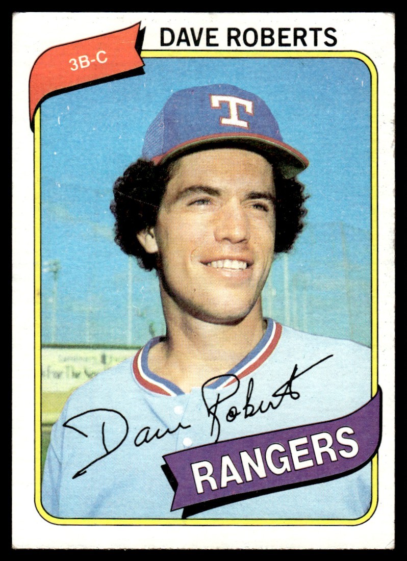 1980 Topps Dave Roberts Texas Rangers #93