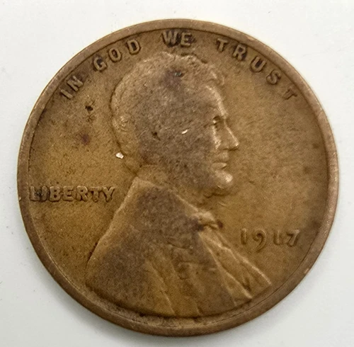 1917 P Lincoln Wheat Cent  VF/XF You Grade It! Copper Penny Type EF Free Ship!