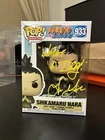 Naruto Shippuden Shikamaru Nara Funko Pop 933 Quote+ signed by Tom Gibis