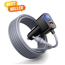 Starlink Mini Cable 10FT: 3-in-1 Outdoor Car Charger with LED Display