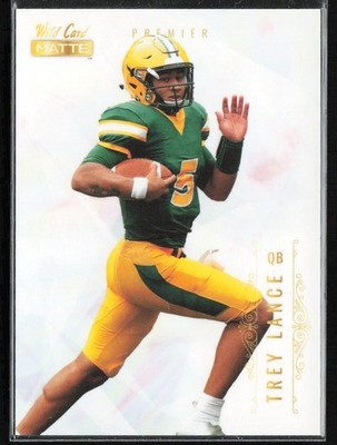 2021 Wild Card Matte White Trey Lance NDSU #MBC-6