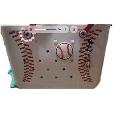 Bogg Baseball Theme Pink Charm for Women with Baseball Print Accents