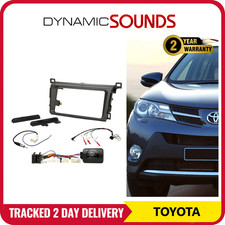 Toyota RAV4 (2013-2018) Dark Grey Double Din Car Stereo Fascia Fitting Kit