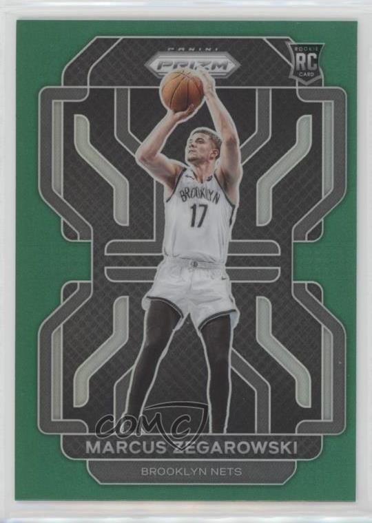 2021-22 Panini Prizm Green Prizm Marcus Zegarowski #300 0k27
