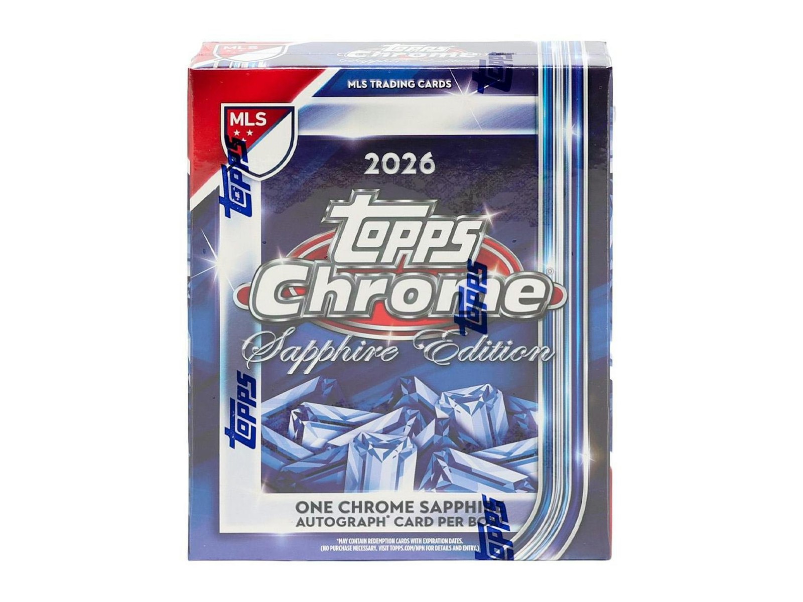 ⚽ MLS 2026 Topps Chrome Sapphire Hobby Box Rip N Ship