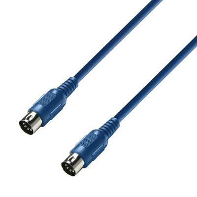 Adam Hall K3 MIDI 0075 BLU Midikabel 0,75m, blau