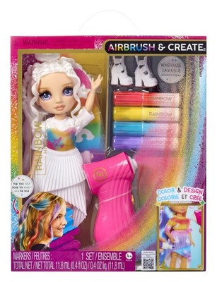 Rainbow High Air Brush & Create - 1 DIY Modepuppe mit Airbrush Marke (US IMPORT)