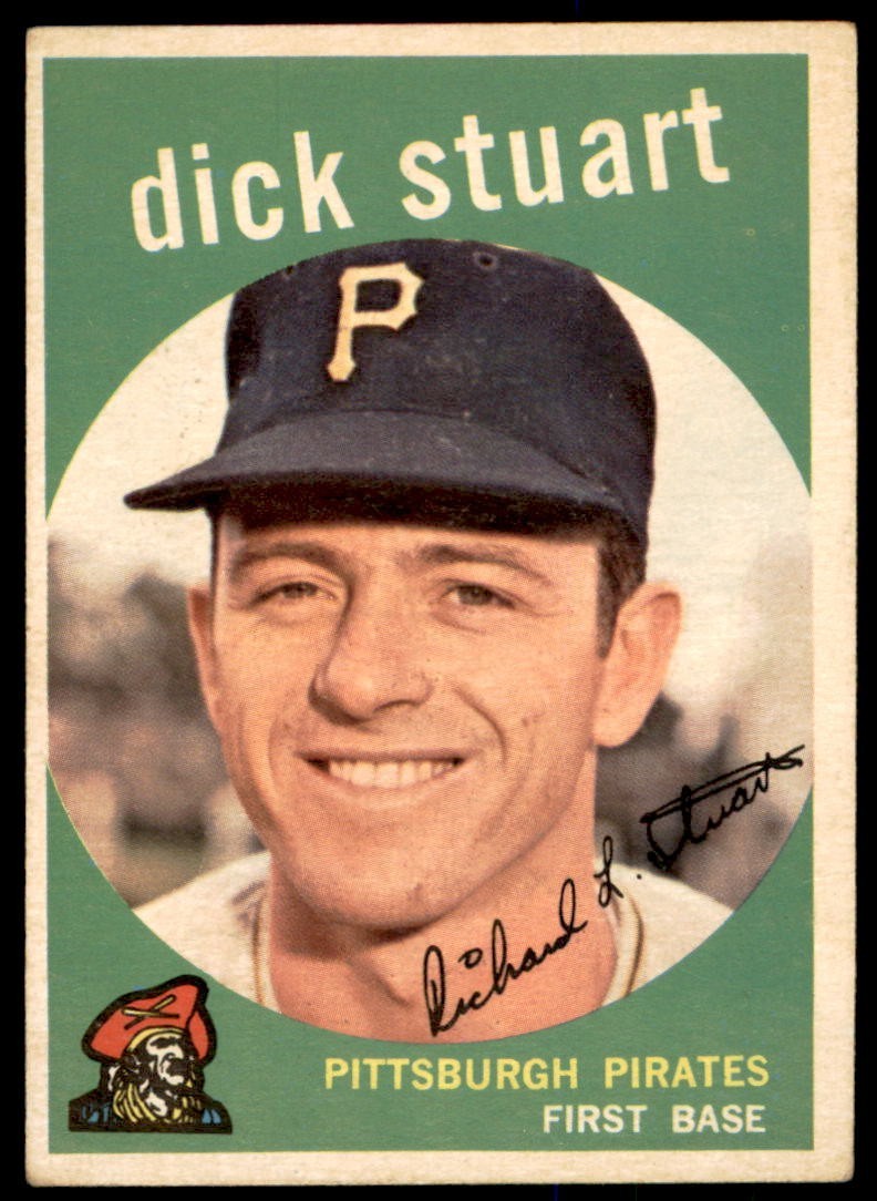 1959  Topps #357 DICK STUART RC  Pittsburgh Pirates  EX