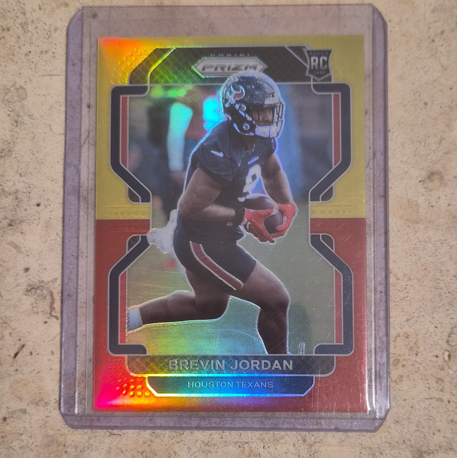Brevin Jordan Panini Prizm #417 Red & Yellow