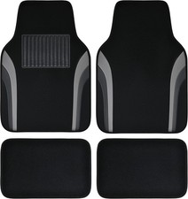 CAR PASS Leather Waterproof Sporty Car Floor Mats Carpet,Universal Automotive Fl