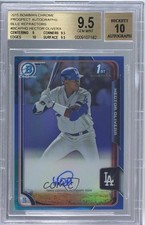 2015 Bowman Chrome Prospects Blue Refractor /150 Hector Olivera BGS 9.5 Auto 2d9