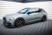 Seitenschweller Ansatz FüR Audi A6 Allroad C8 Schwarz Hochglanz Schweller Ansatz
