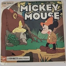 Disney's MICKEY MOUSE, View-Master Packet, B 528, 3 Reels Booklet Sawyer's Inc