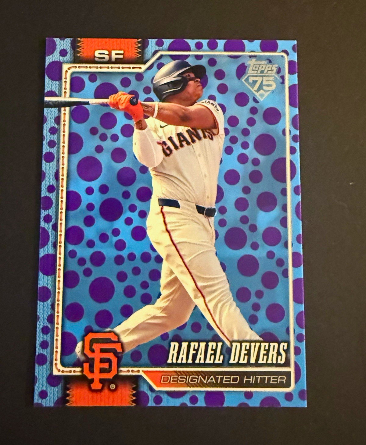 Topps 2026 Series 1 Rafael Devers #219 Giants Purple & Blue Polka Dots 75th