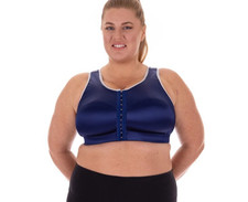 ENELL SPORT High Impact Max Support Bra Full Figure Blue NL100 sz 7